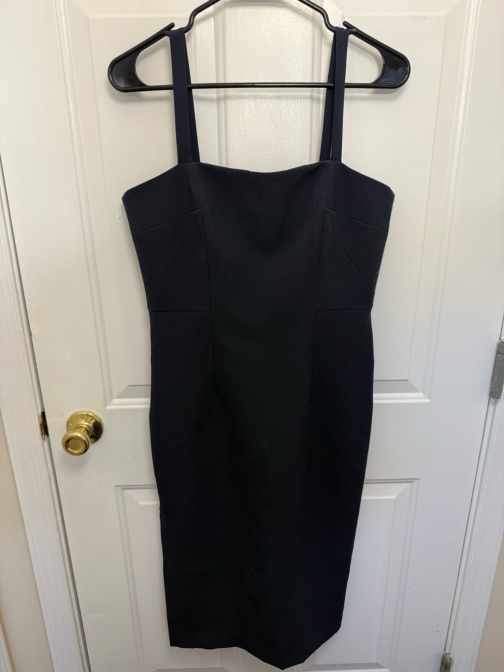NWT Milly Crepe Elle Sleeveless Navy Blue Dress Size 8 Party Cocktail